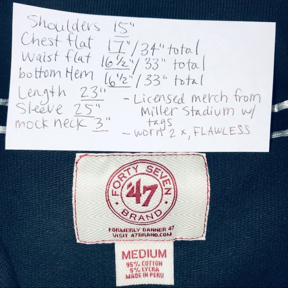 Forty Seven Brand Milwaukee Brewers MLB cotton licensed stadium jacket black M - Picture 5 of 7